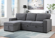 U0203 Light Grey Reversible Sofa Bed - Lara FurnitureSleeper Sectional