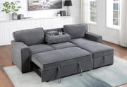 U0203 Light Grey Reversible Sofa Bed - Lara FurnitureSleeper Sectional