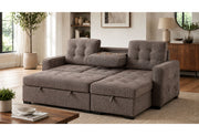U0707 Brown Reversible Sofa Bed - U0707-BROWN-REVERSIBLE SOFA BED