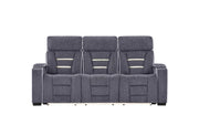 U1895 Grey P2 Reclining Sofa With Is And Led - U1895-GREY-P2 RS