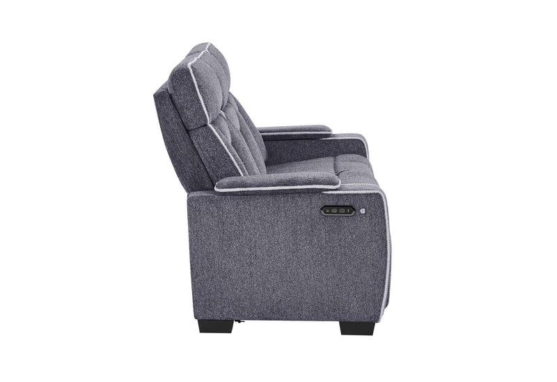 U1895 Grey P2 Reclining Sofa With Is And Led - U1895-GREY-P2 RS