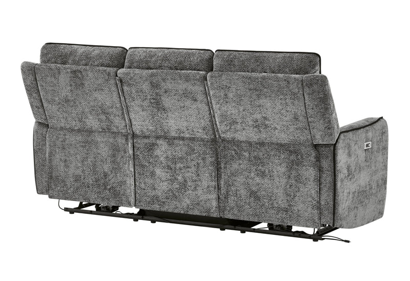 U2203 Dark Grey Power Reclining Sofa - U2203-DRK GRY-PRS