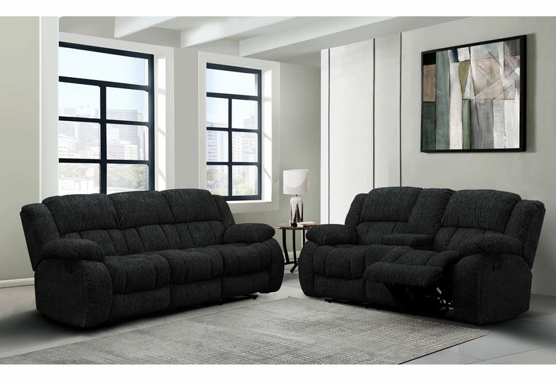 U250 Ebony Console Reclining Loveseat - U250-EBONY-CRLS