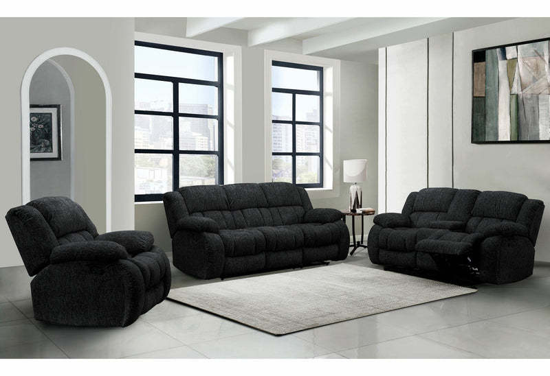 U250 Ebony Console Reclining Loveseat - U250-EBONY-CRLS