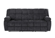 U6000 Black Reclining Sofa - U6000-BLACK-RS-N