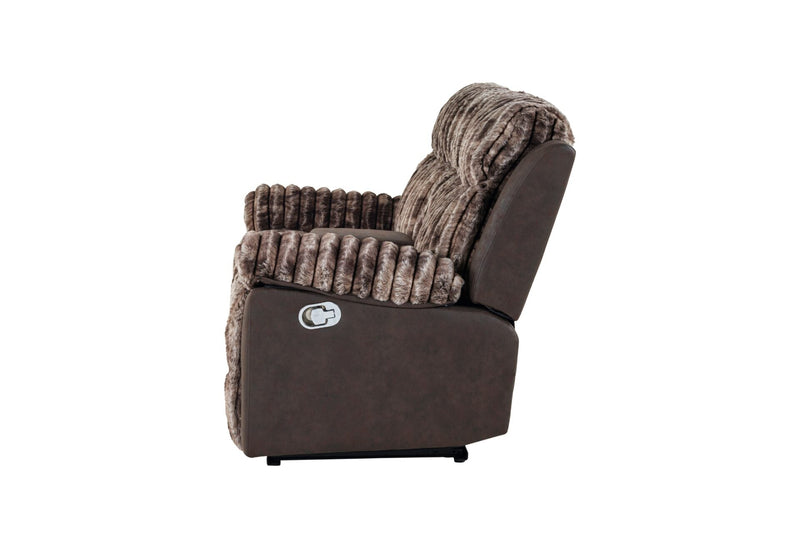 U6028 Brown Console Reclining Loveseat - U6028-BROWN-CRLS-N