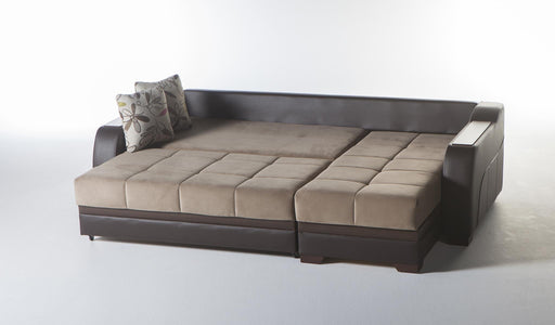 Ultra Sectional (Lilyum Vizon) 4 Pieces - Gate FurnitureSleeper Sectional
