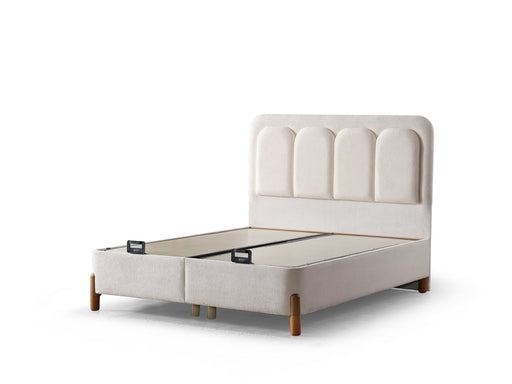 Uludag Storage Bed With Headboard - Twin in Cream - 200-ELIF-ULU-90-EY322-SB