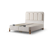 Uludag Storage Bed With Headboard - Twin in Grey - 200-ELIF-ULU-90-EY320-SB