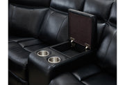 Um02 Black Sectional - Lara FurnitureSectional