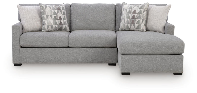 UrbanCrest Pewter 2-Piece Sleeper Sectional with Chaise - PC20804S5