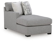 UrbanCrest Pewter Left-Arm Facing Corner Chaise - PC2080416