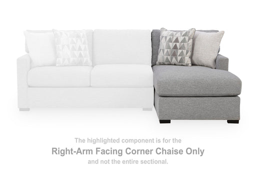 UrbanCrest Pewter Right-Arm Facing Corner Chaise - PC2080417