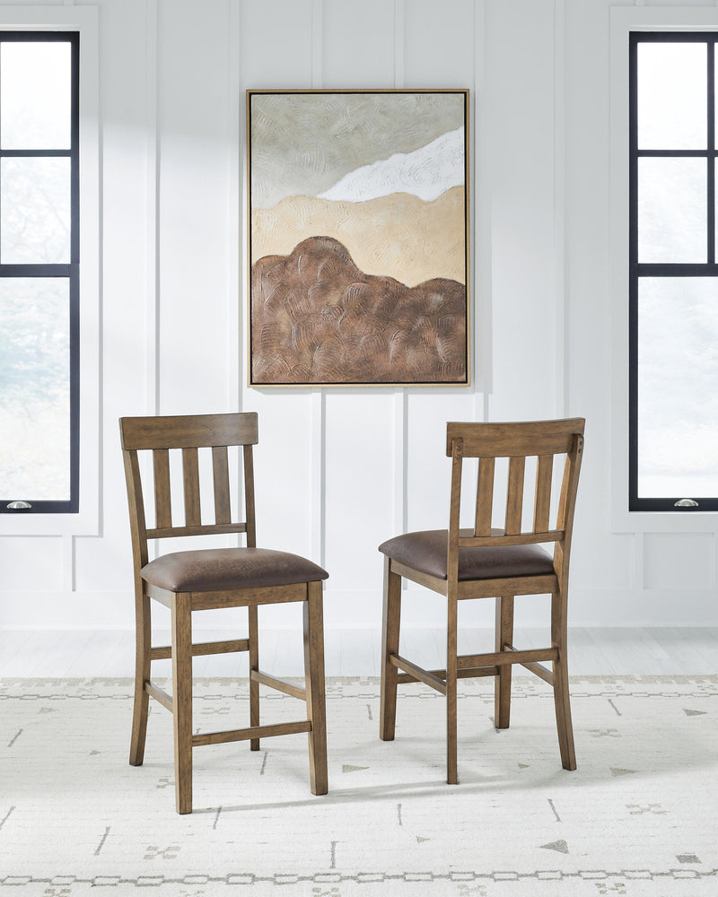 Urbinforte Counter Height Extension Dining Table and 6 Barstools - PCD592D6