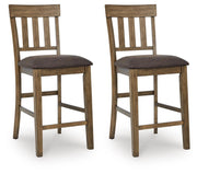 Urbinforte Light Brown Counter Height Barstool, Set of 2 - PCD592-124