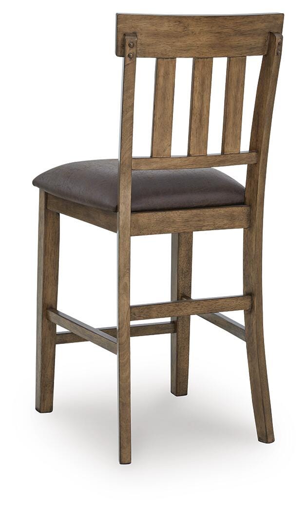 Urbinforte Light Brown Counter Height Barstool, Set of 2 - PCD592-124