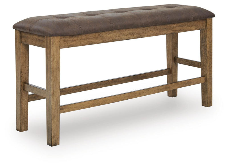 Urbinforte Light Brown Counter Height Dining Bench - PCD592-09