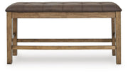 Urbinforte Light Brown Counter Height Dining Bench - PCD592-09