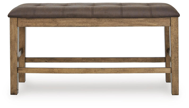 Urbinforte Light Brown Counter Height Dining Bench - PCD592-09