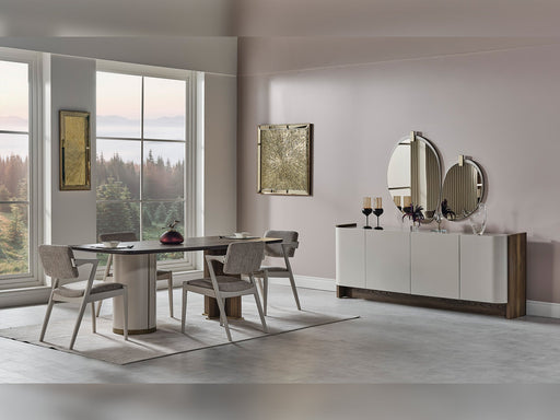 Urgup Diningroom (Consol With Mirror & Dining Table & 6 Dining Chair) - 200-URG-DT-6-SET