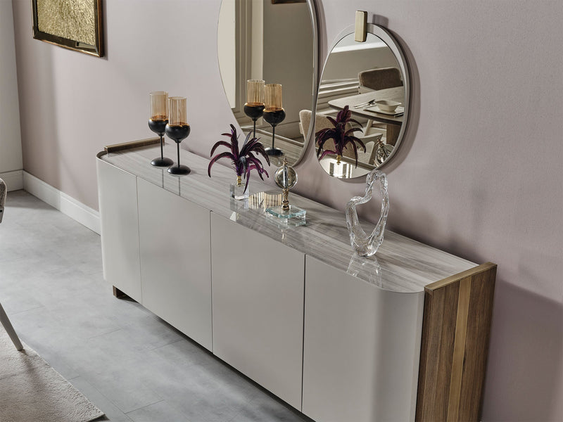 Urgup Diningroom (Consol With Mirror & Dining Table & 6 Dining Chair) - 200-URG-DT-6-SET
