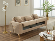 Urla 3-pieces (Sofa & Loveseat & Chair) Livingroom in Anthracite - 200-SIM-URL-ANKA154-321