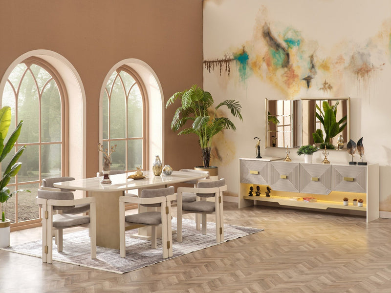 Urla 6 Person Dining Room Set - Dining Room Sets