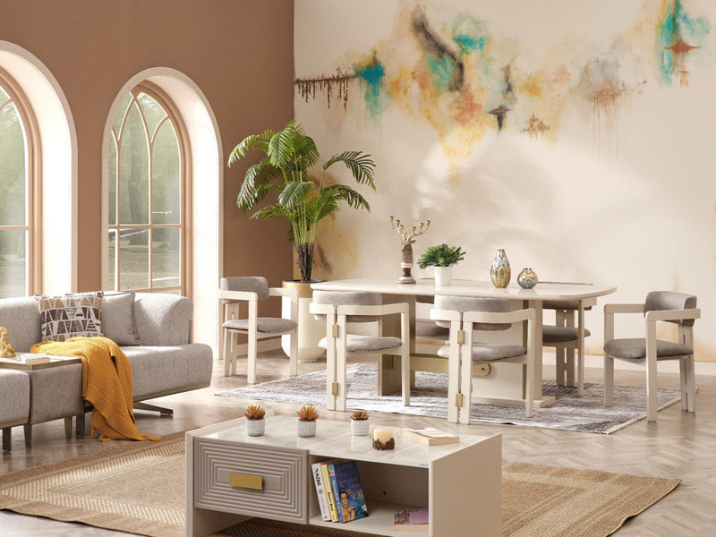 Urla 6 Person Dining Room Set - Dining Room Sets