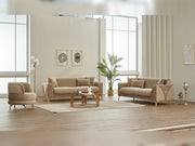 Urla Convertible Loveseat in Beige - 200-SIM-URL-ANKA153-2