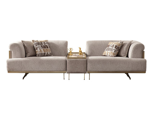 Urla Stationary Module Sofa Cream in Cream - 101-URL-ANG04-3M