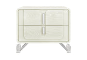 Lyra Beige Nightstand With Usb - LYRA-BEIGE-NS W/ USB