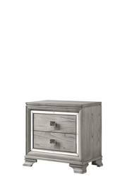 Vail Gray LED Upholstered Panel Bedroom Set - Lara FurnitureBedroom Set
