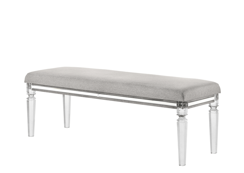 Vail Gray LED Upholstered Panel Bedroom Set - Lara FurnitureBedroom Set