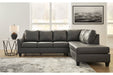 Valderno Fog 2 - Piece Sectional with Chaise - Gate FurnitureSectional