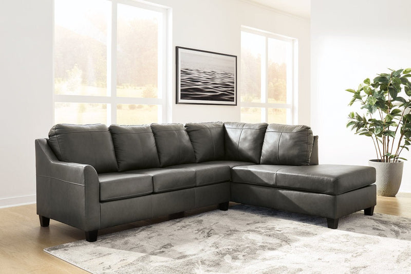 Valderno Fog 2 - Piece Sectional with Chaise - Lara FurnitureSectional