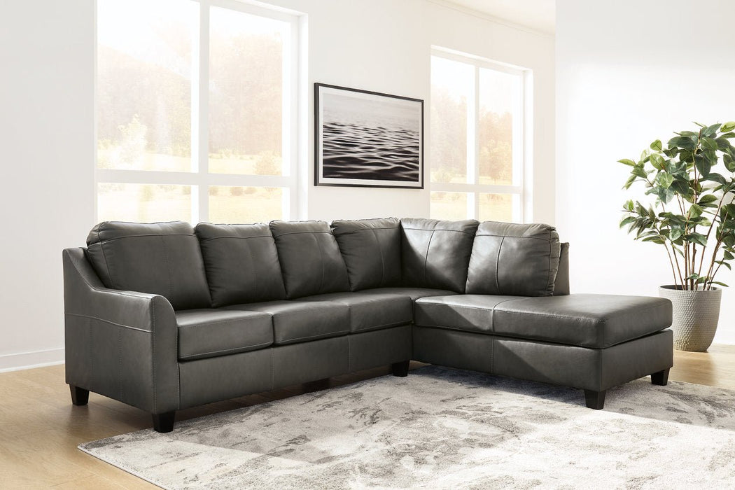 Valderno Fog 2 - Piece Sectional with Chaise - Gate FurnitureSectional