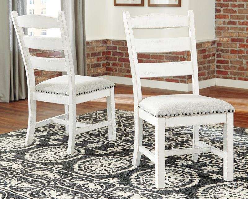 Valebeck Beige/White Dining Chair (Set of 2) - D546-01X2