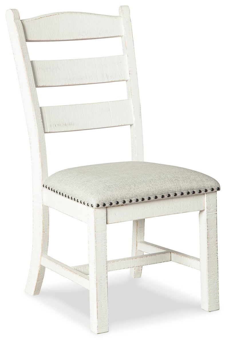 Valebeck Beige/White Dining Chair (Set of 2) - D546-01X2