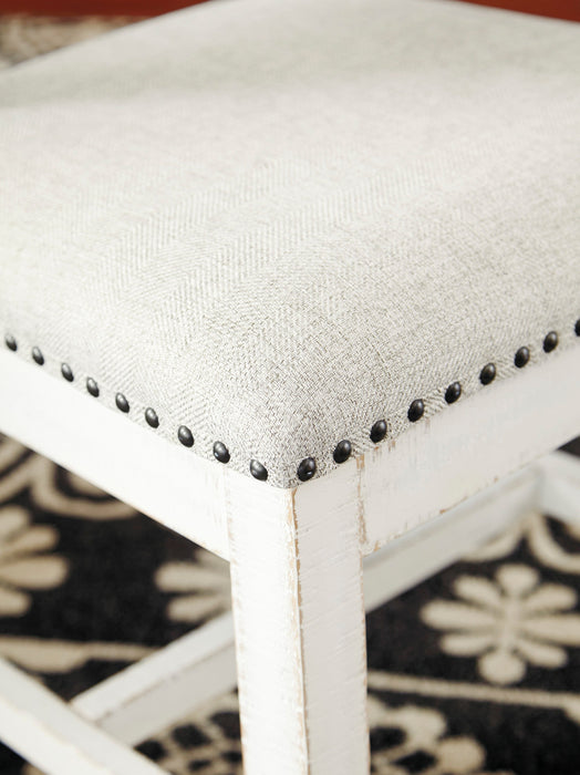 Valebeck Beige/White 5 - Piece Round Dining Set - Gate FurnitureDining Room Set