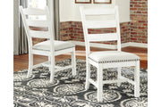 Valebeck Beige/White Dining Chair (Set of 2) - Lara FurnitureDining Chair