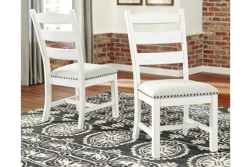 Valebeck Beige/White Dining Chair (Set of 2) - Lara FurnitureDining Chair