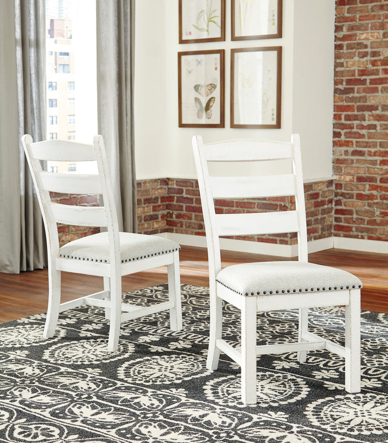 Valebeck Beige/White Rectangular Dining Set - Lara FurnitureDining Room Set