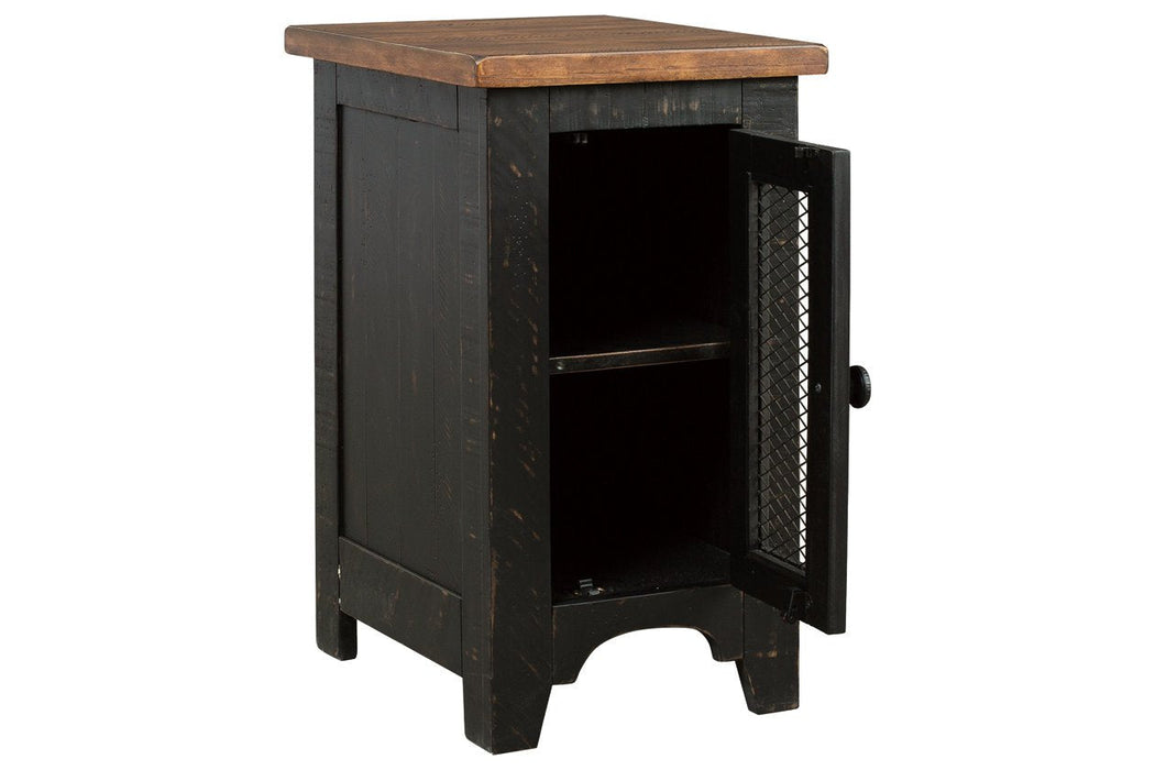 Valebeck Black/Brown Chairside End Table - T468-7 - Gate Furniture