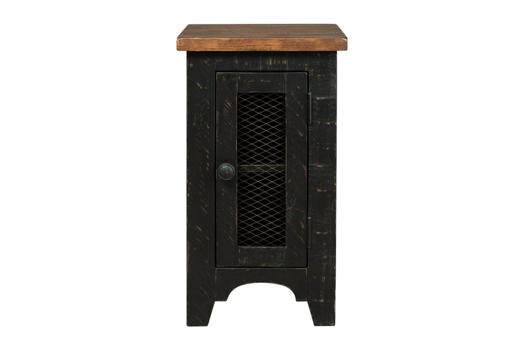 Valebeck Black/Brown Chairside End Table - T468-7 - Gate Furniture