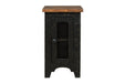 Valebeck Black/Brown Chairside End Table - T468-7 - Gate Furniture