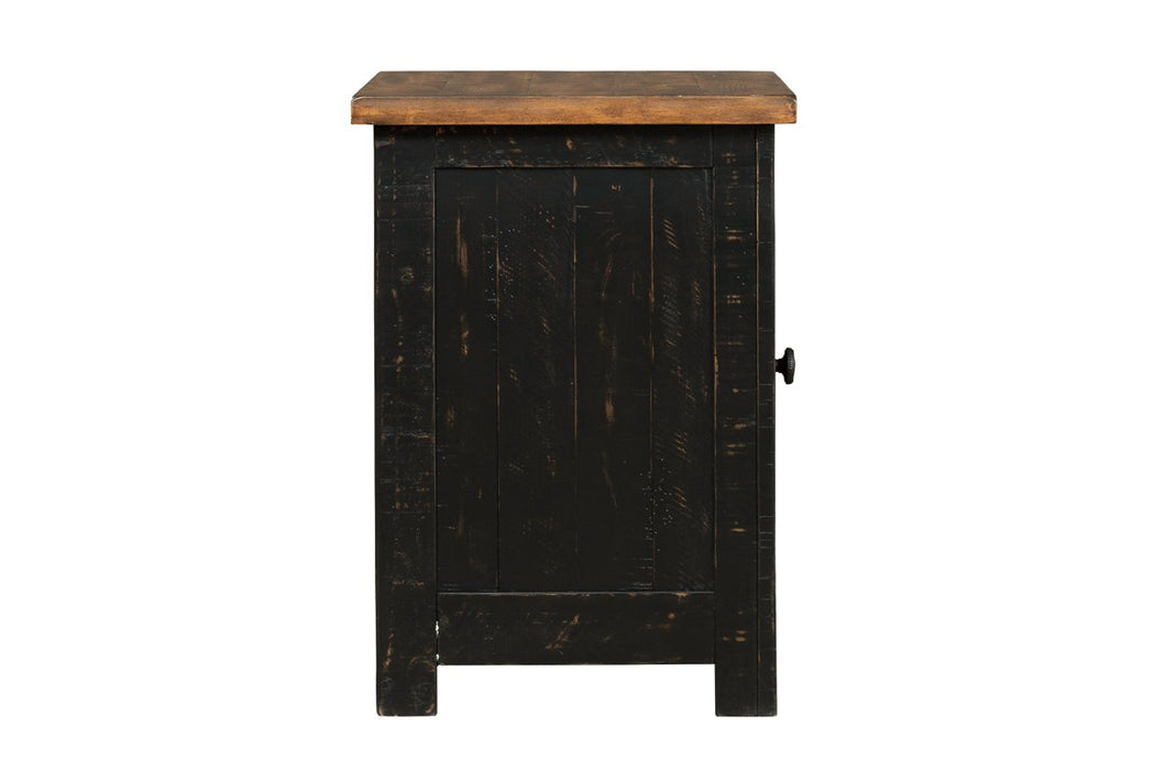 Valebeck Black/Brown Chairside End Table - T468-7 - Gate Furniture