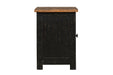 Valebeck Black/Brown Chairside End Table - T468-7 - Gate Furniture