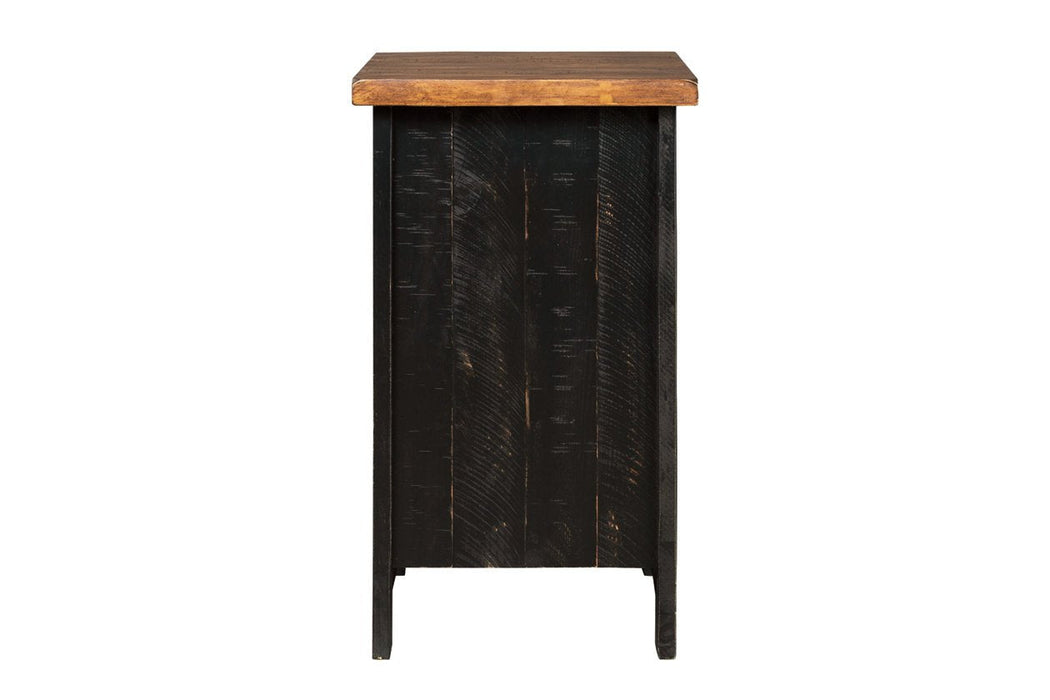 Valebeck Black/Brown Chairside End Table - T468-7 - Gate Furniture