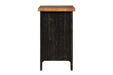 Valebeck Black/Brown Chairside End Table - T468-7 - Gate Furniture