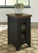 Valebeck Black/Brown Chairside End Table - T468-7 - Gate Furniture